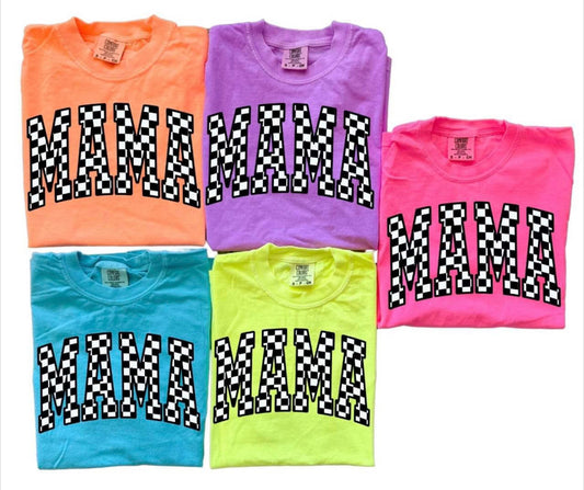 Mama Checkered Tee