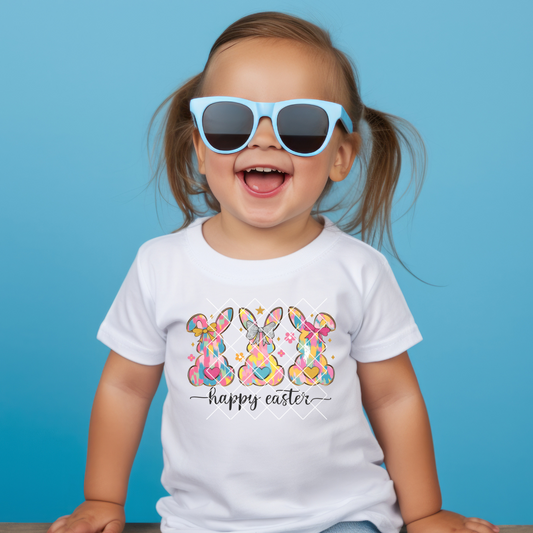 Happy Easter Pastel Bunnies Tee