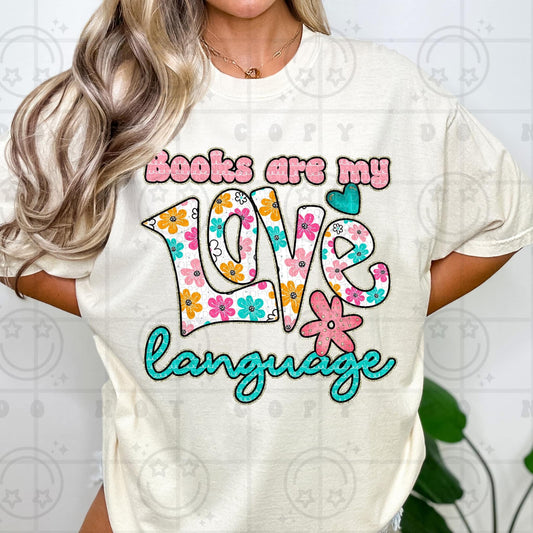 Books Are My Love Language Tee