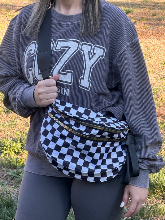 Checkered Crossbody
