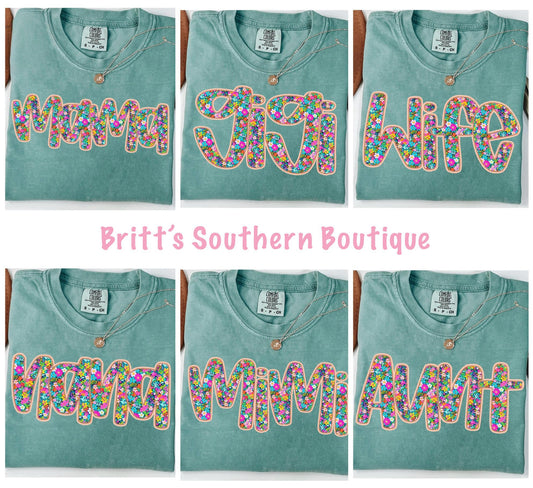 Floral Name Tees