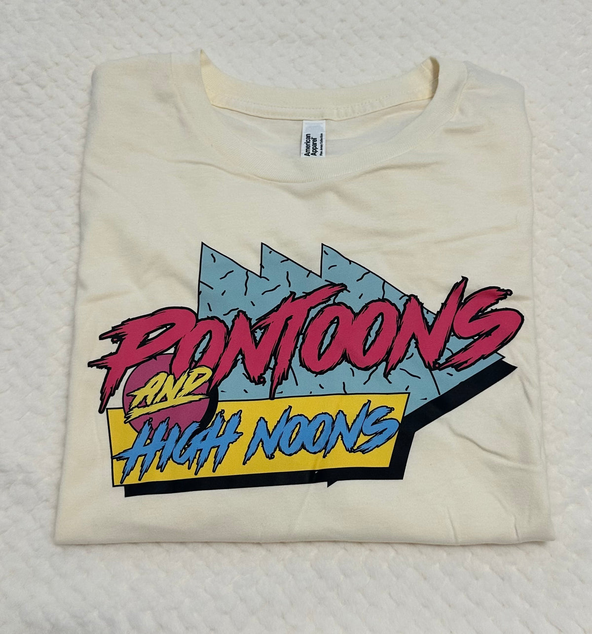 Pontoons & High Noons Women’s Boxy Band Tee (L)