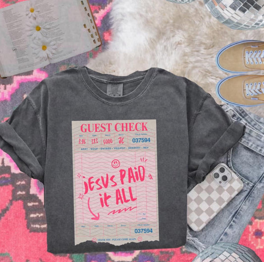 Jeaus Paid It All Tee