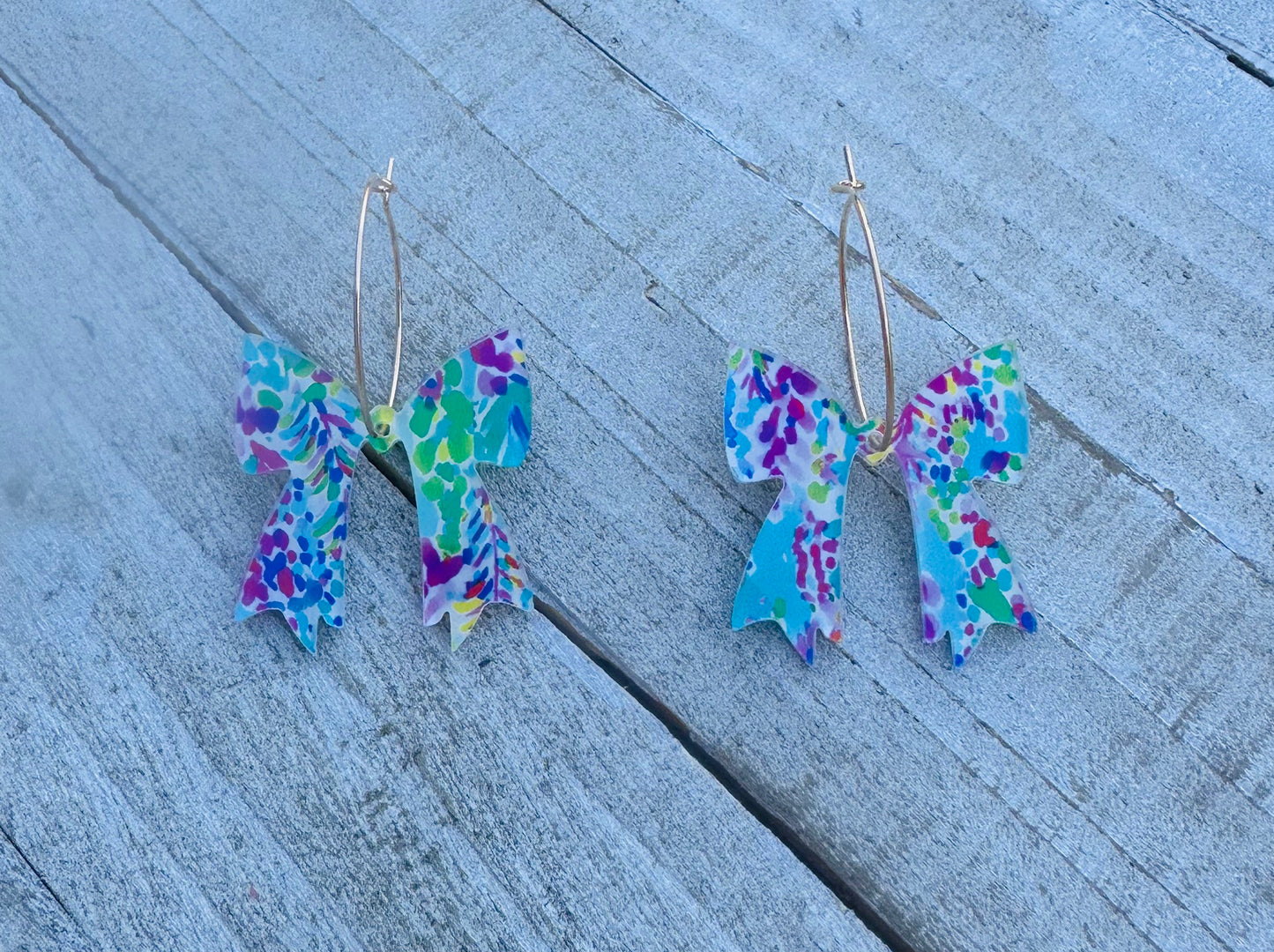 Floral Bow Earrings