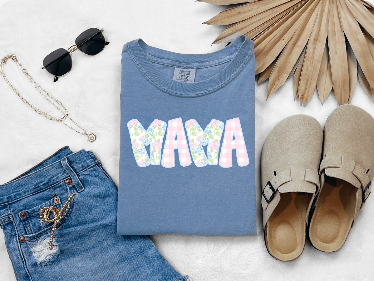 Custom Name Floral Tee