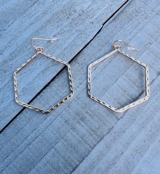 Gold Geo Earrings