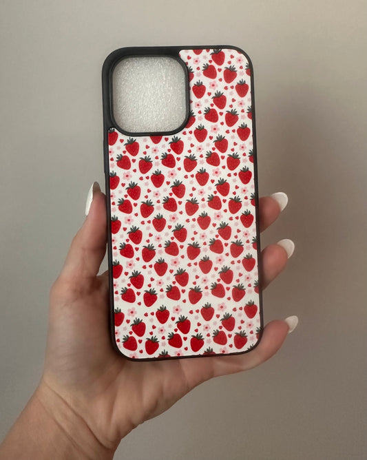Floral Strawberry Phone Case