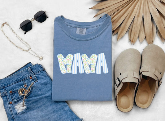 Custom Name Floral Tee