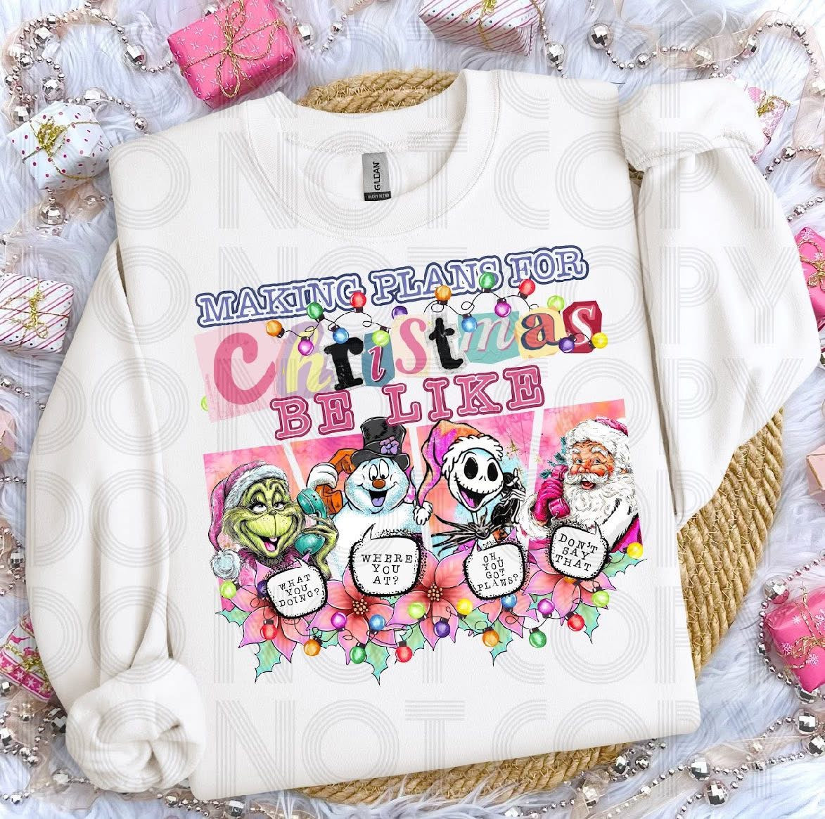 Making Plans for Christmas Sweatshirt