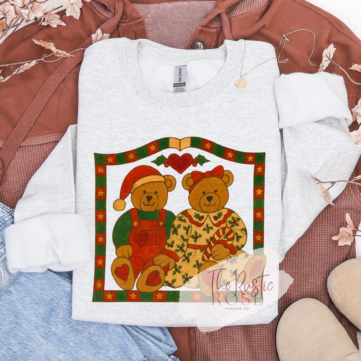 Vintage Christmas Bears Sweatshirt