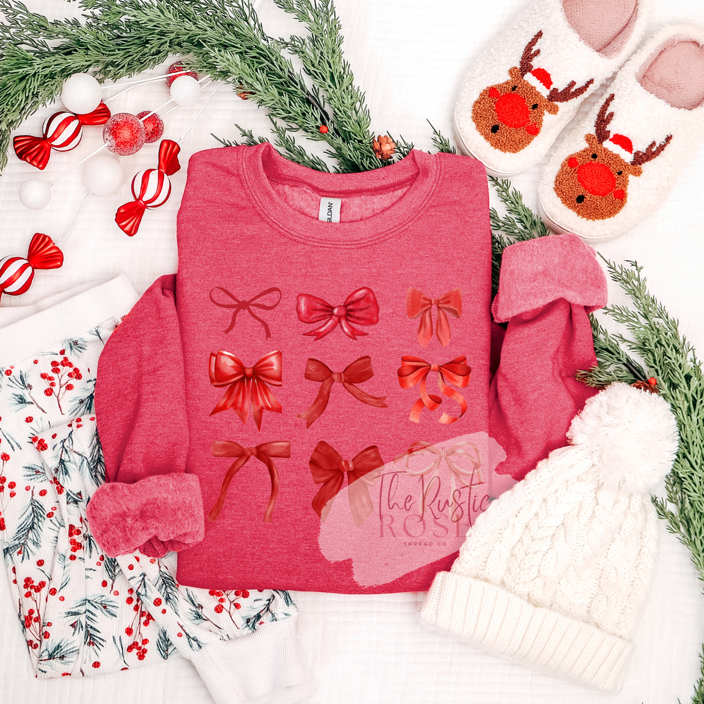 Christmas Bows Sweatshirt