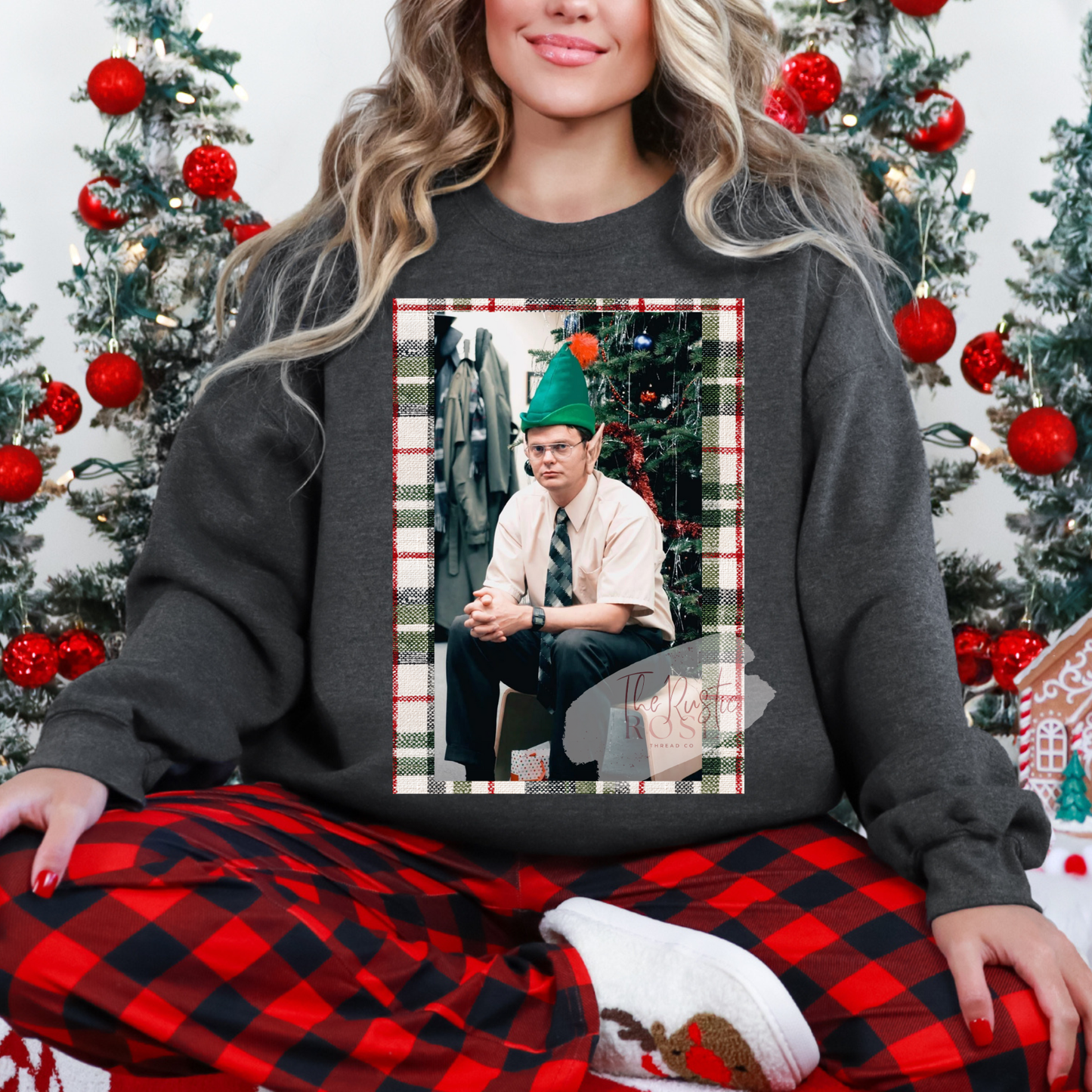 Vintage TV Christmas Plaid