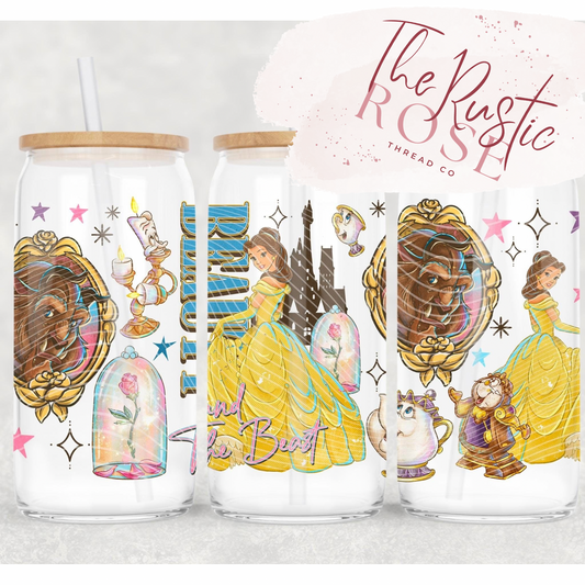 Beauty 16oz glass cup