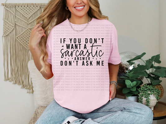 Don't Ask Me
