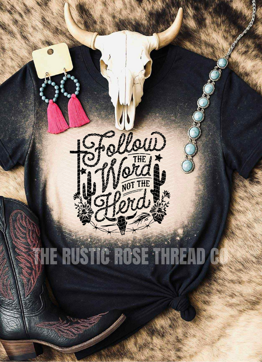 Follow The Word Bleached Tee