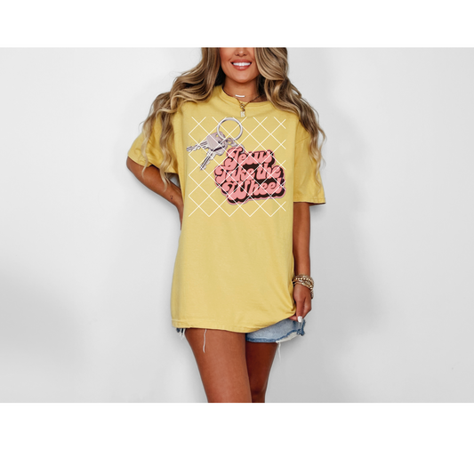 Jesus Take The Wheel Tee