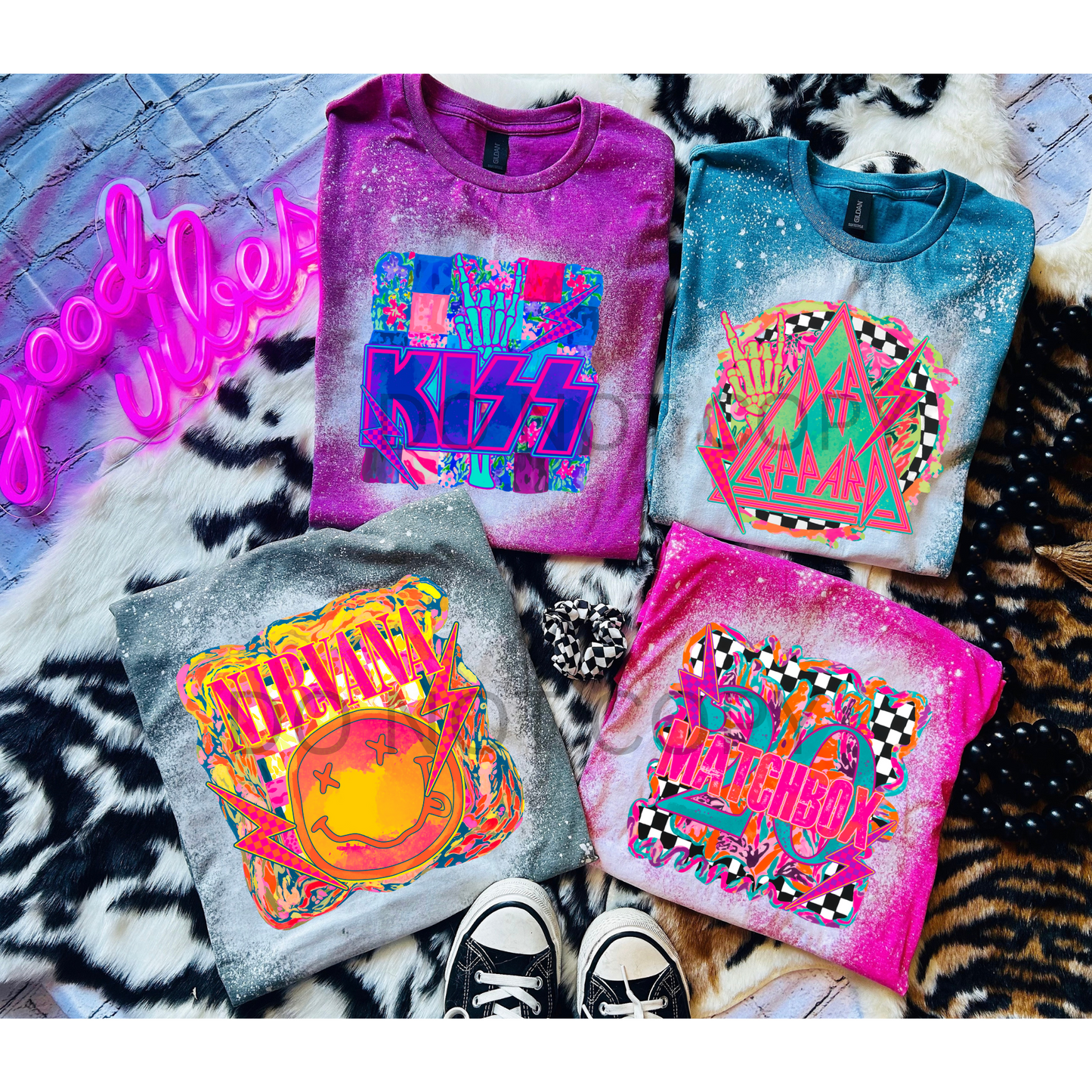 Bleached Band Tees
