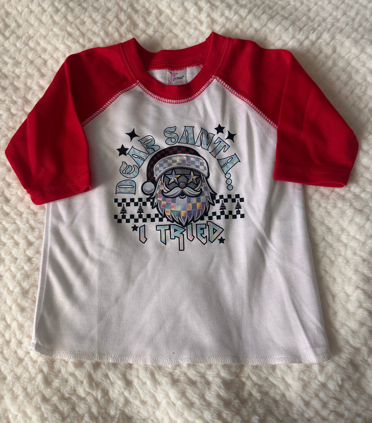 Dear Santa I tried Raglan Tee (3-6months)