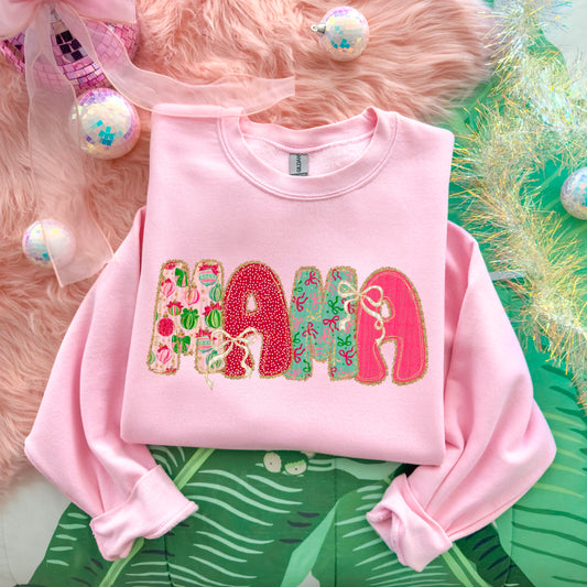 Mama / Mini / Grandma /Aunt Christmas Lace