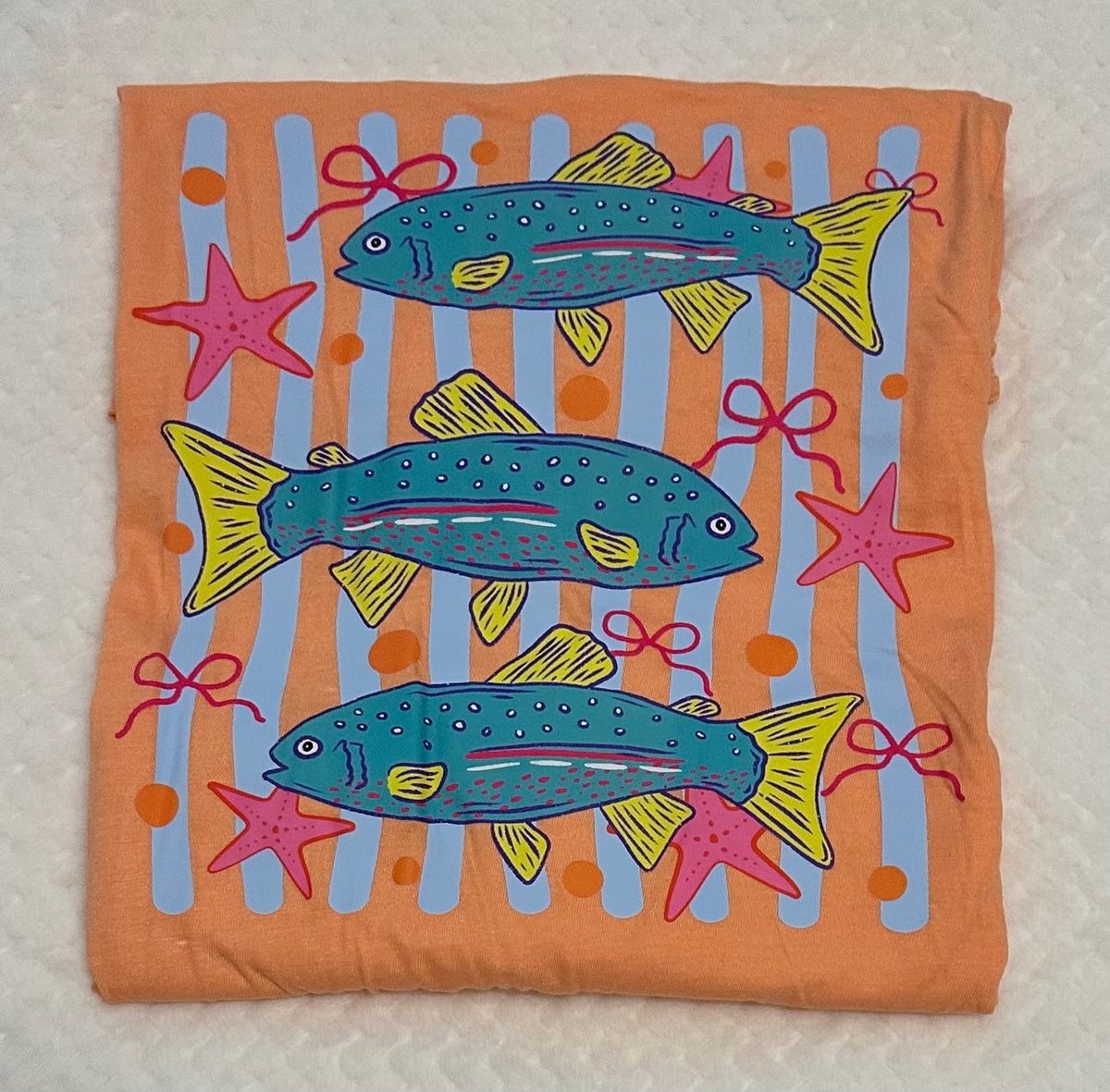 Turquoise Fish Tee (L)
