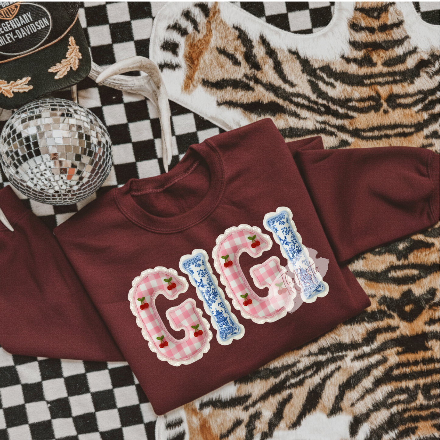 Custom Mama/Grandma Quilted Sweatshirt