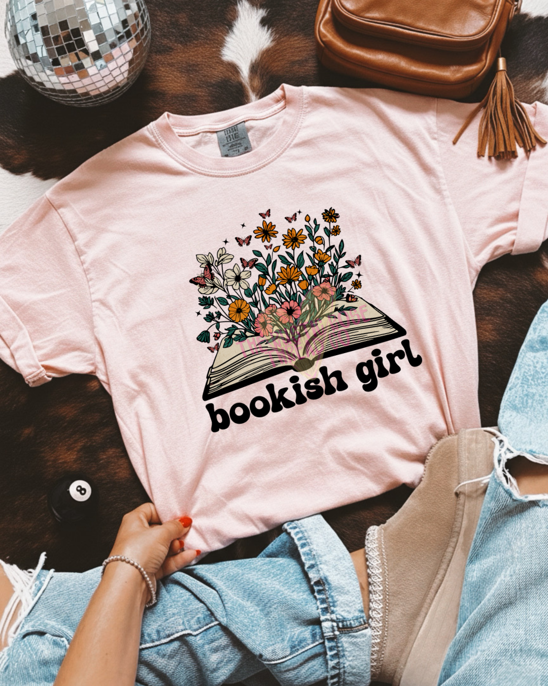 Floral Bookish Girl