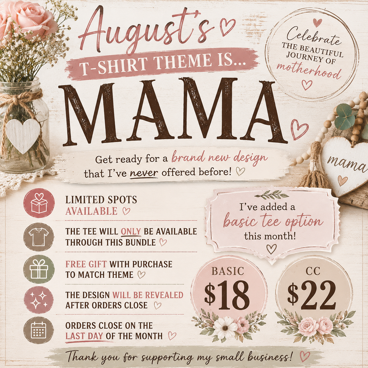 August T-shirt Bundle