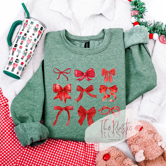 Christmas Bows Sweatshirt
