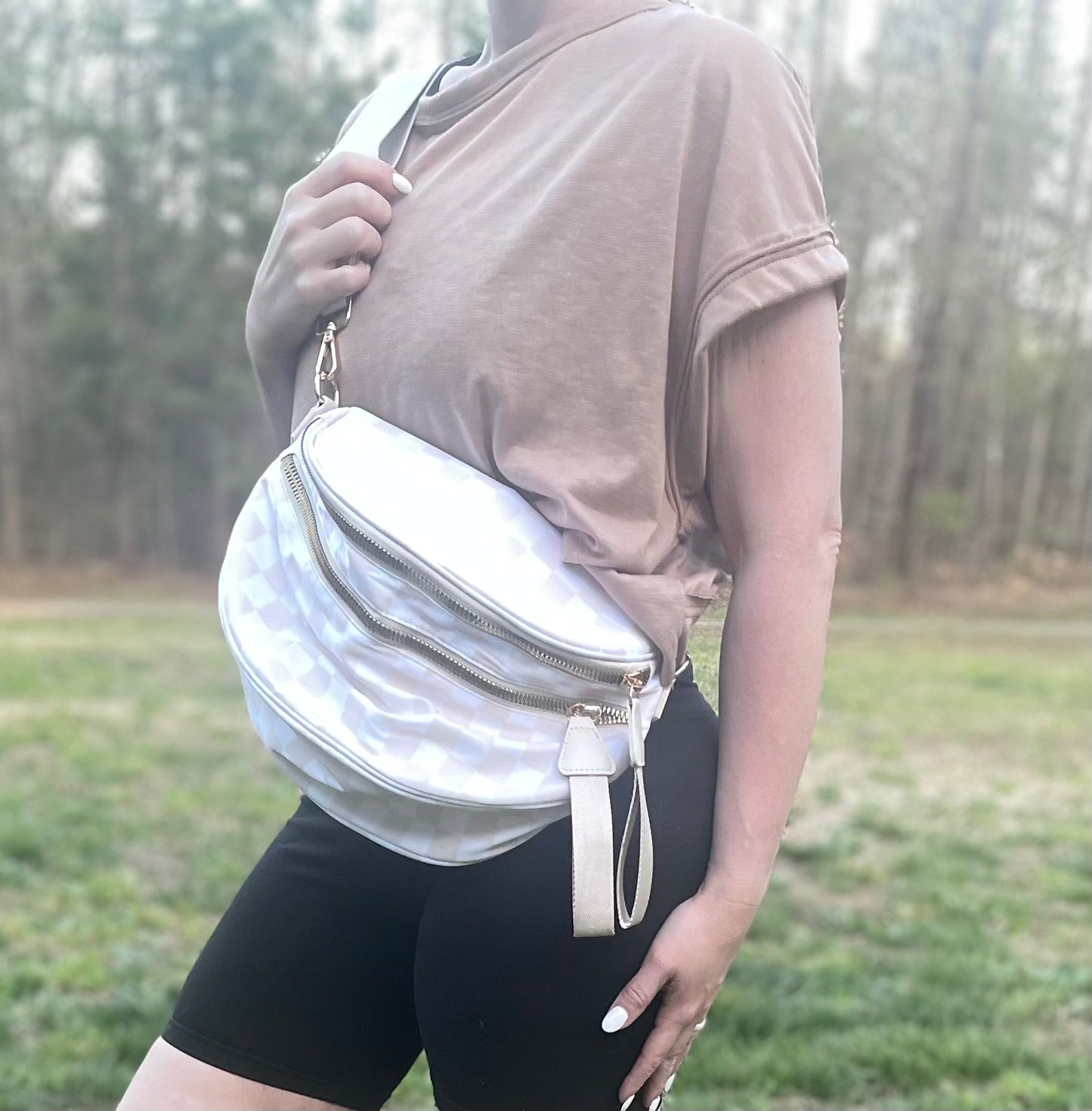 Checkered Crossbody