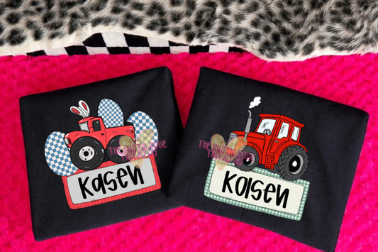 Boys Custom Name Plate Tractor/Truck