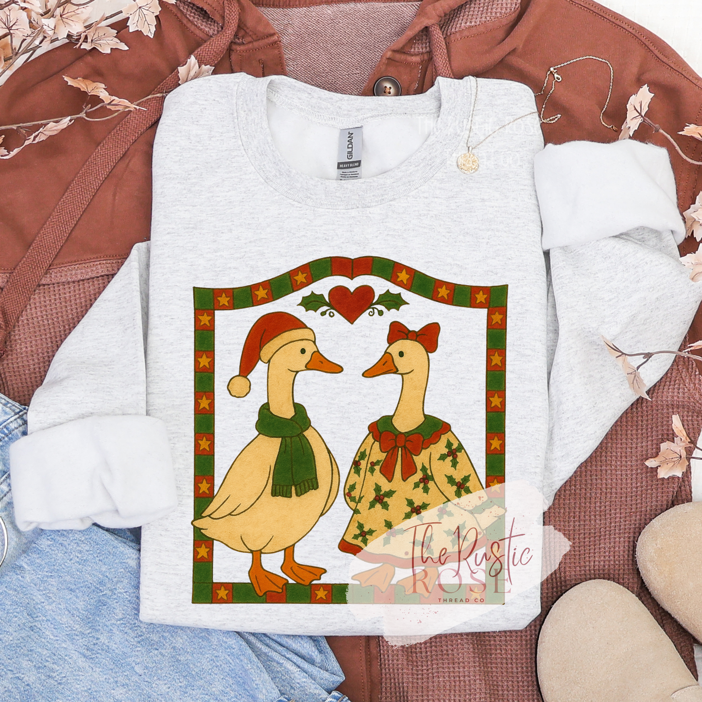 Vintage Christmas Goose Sweatshirt