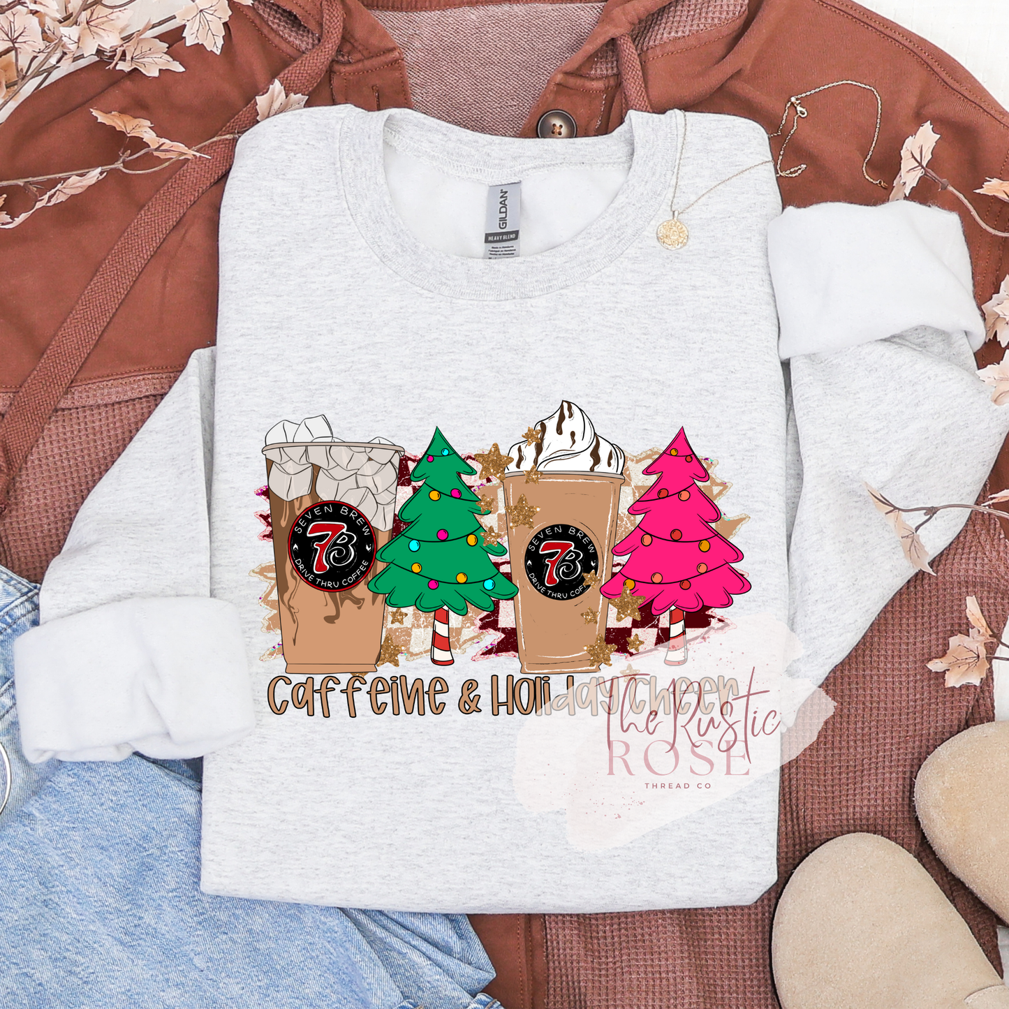 Caffeine & Holiday Cheer Sweatshirt