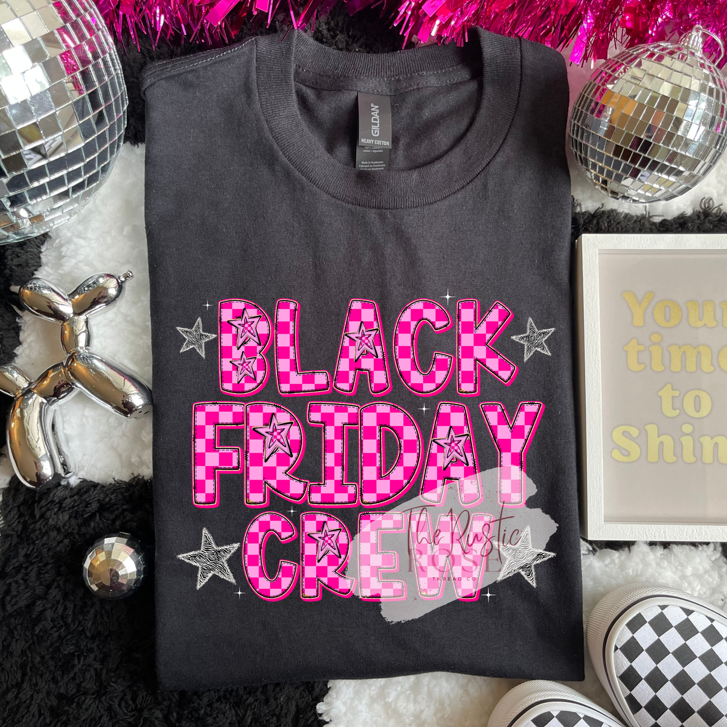 Black Friday Pink Checkered