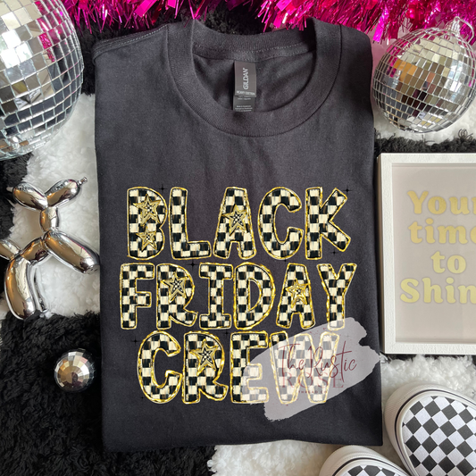 Black Friday Gold Checkered
