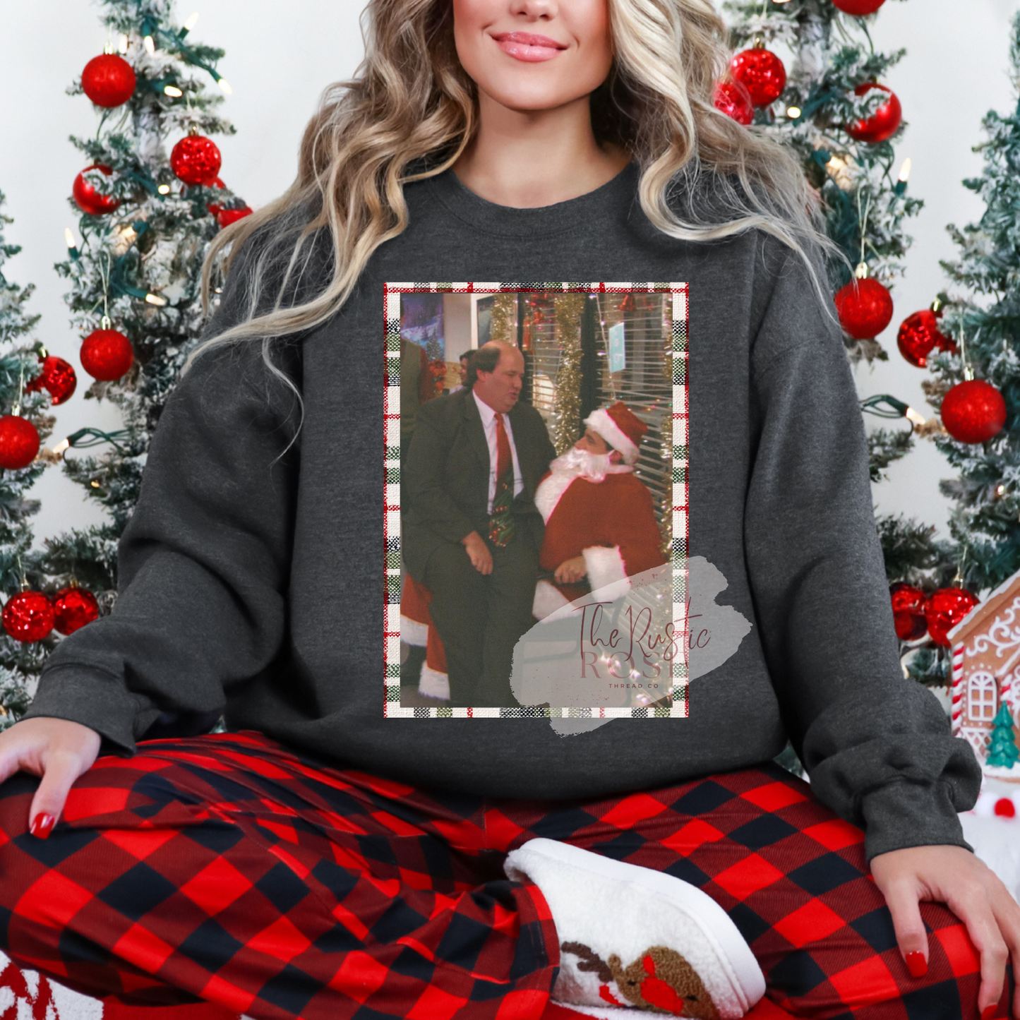 Vintage TV Christmas Plaid