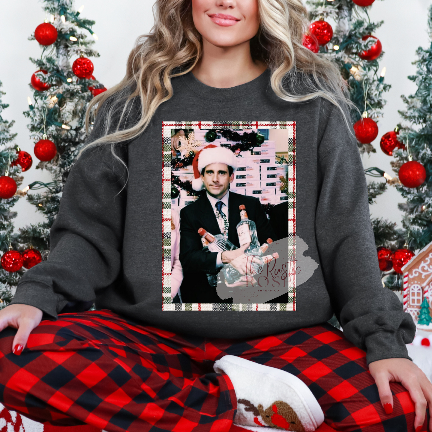 Vintage TV Christmas Plaid