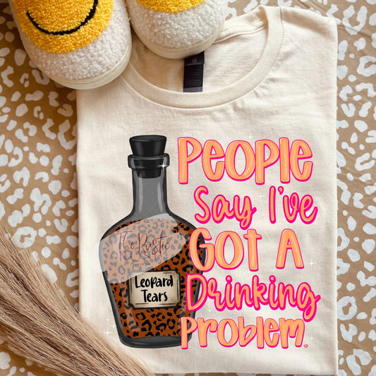 Drinking Problem Leopard Tears