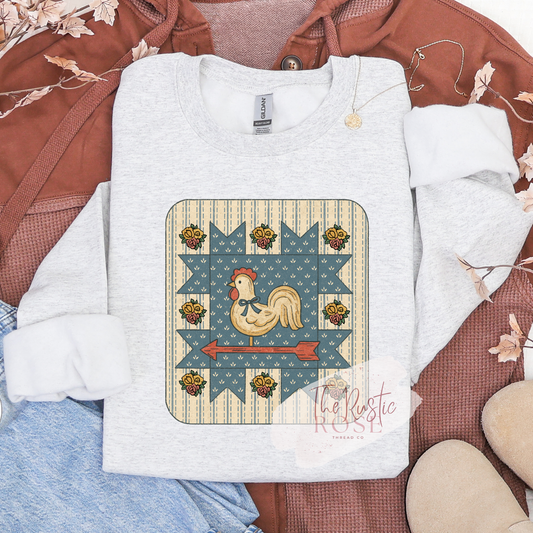 Vintage Rooster Sweatshirt