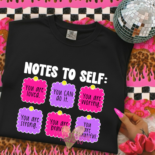 Notes to self