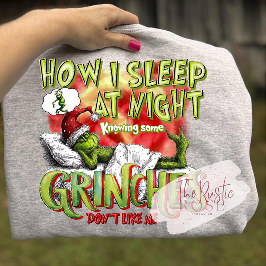 Green Man How I sleep at Night Sweatshirt