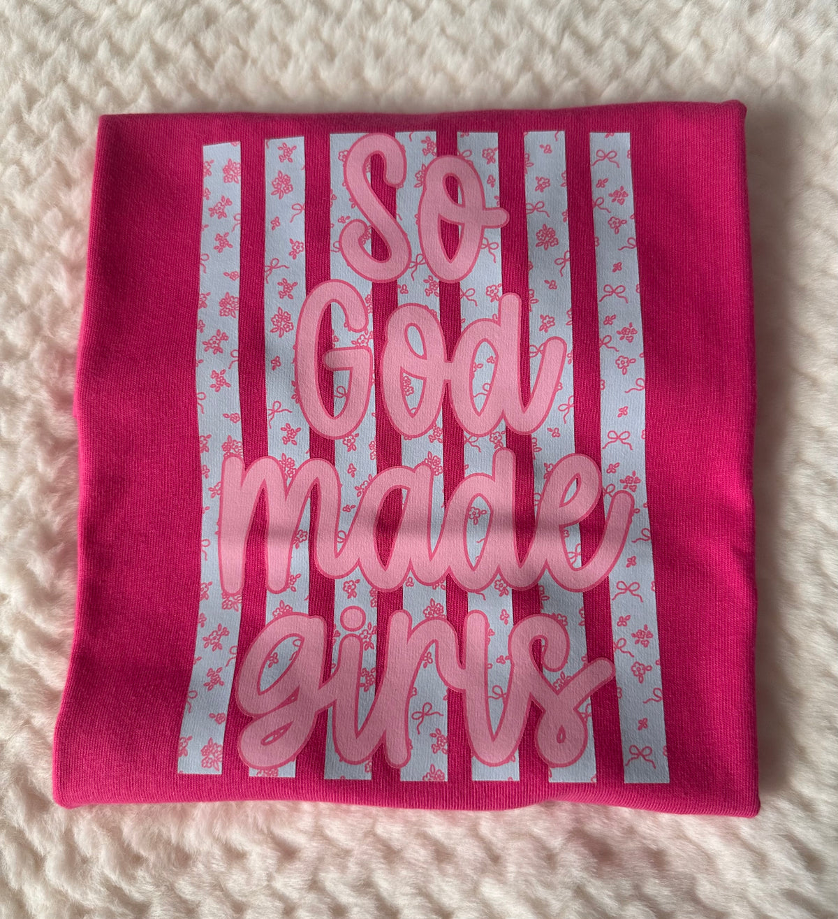 So God Made Girls Tee (4t)